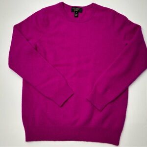Charter Club Cashmere Fuchsia Crew Neck Sweater Women’s M LUXURY SOFT